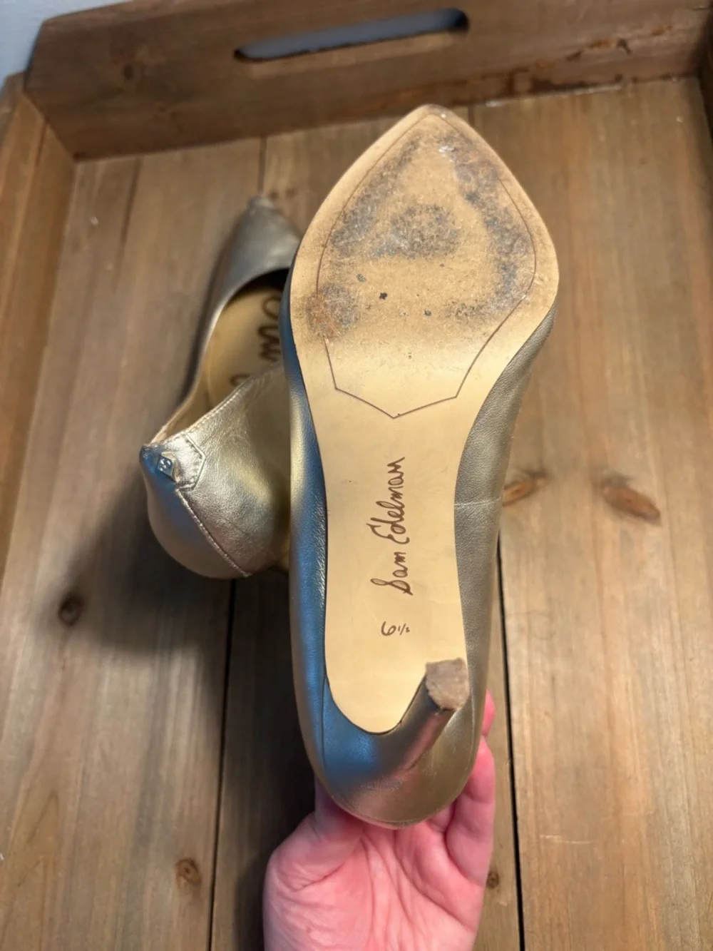 Gold Romantic Quiet Luxury Wedding Chic Pointed Toe Feminine Heels - Picture 5 of 6